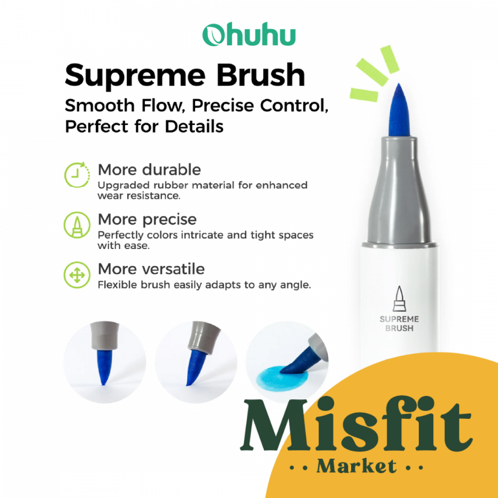 

Ohuhu Honolulu Plus Alcohol Art Markers Set 24 36 Supreme Rubber Brush Double Tip Coloring Spidol Warna