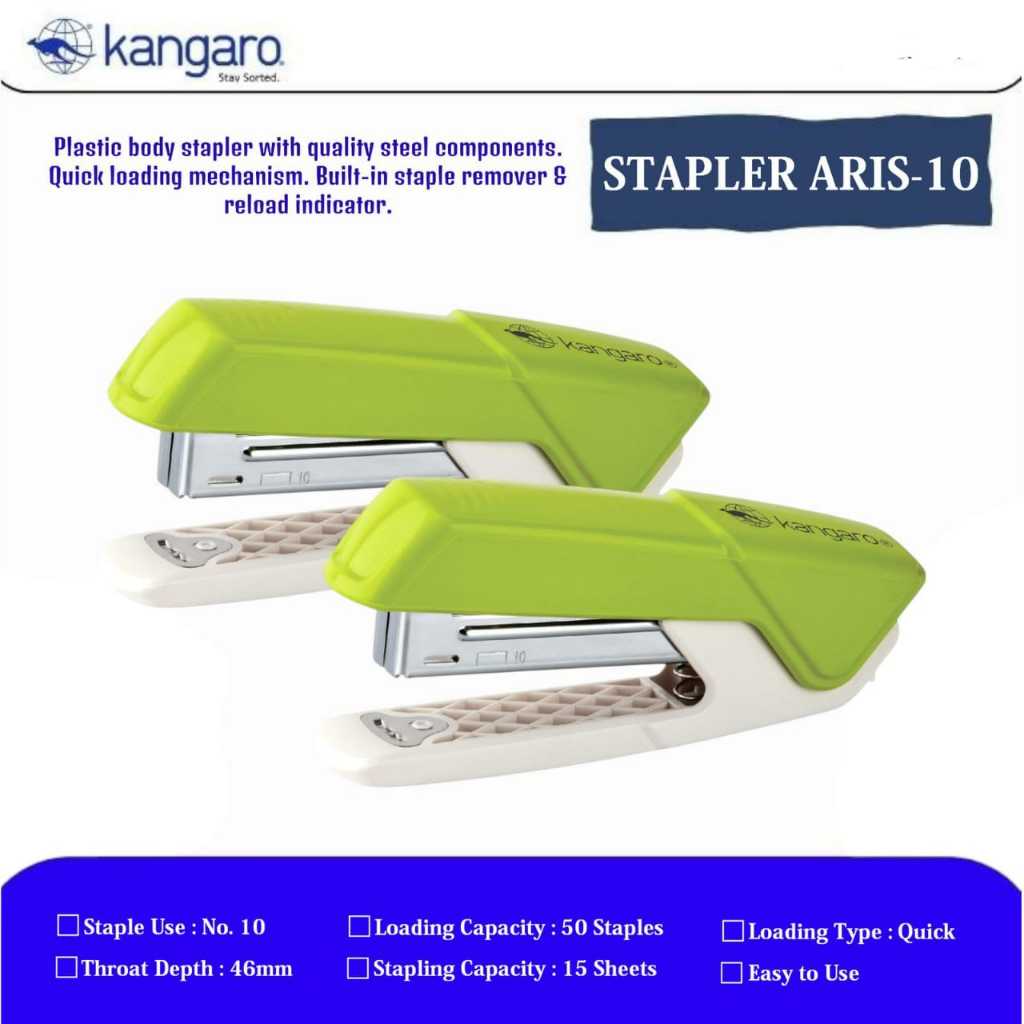 

Alat Stapler/Hekter/ Staples No.10 / Stapler Aris 10 Kangaro