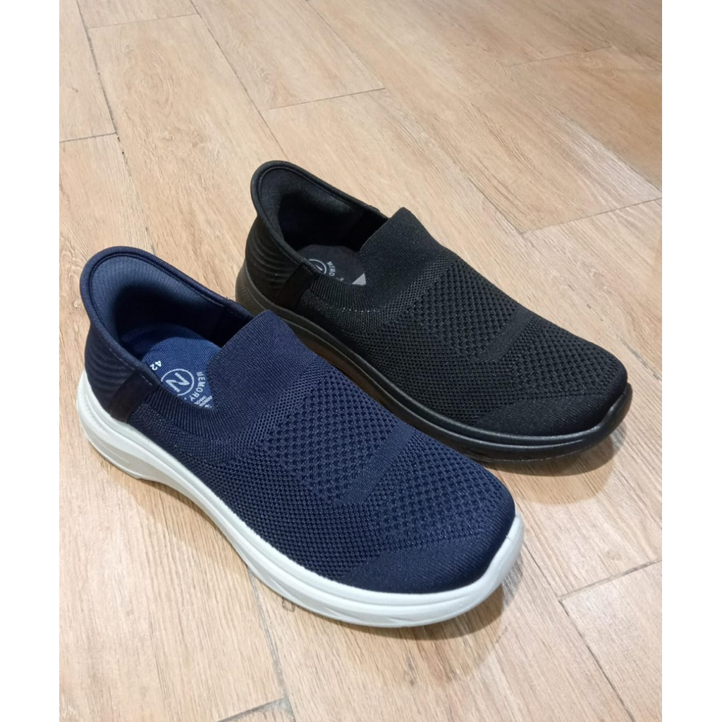 sepatu cowok dewasa model slip on terbaru brand nevada
