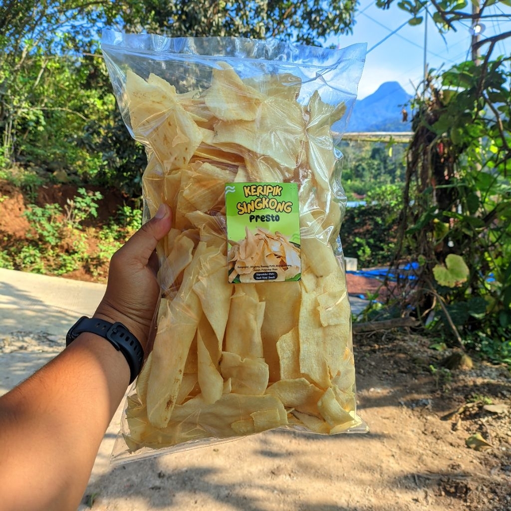 

Keripik Singkong Presto khas Gembong pati Rasa Bawang renyah empuk gurih