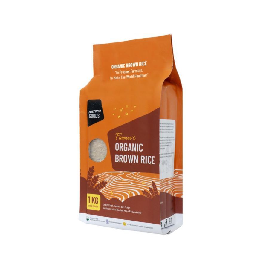 

Farmer's Organic Brown Rice Astro Goods 1kg Beras Farmer Organic