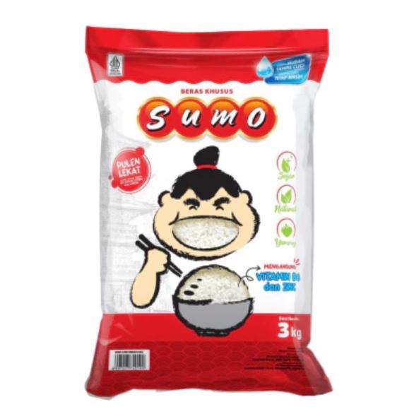 

Sumo Beras Pulen Premium Fortifikasi Kemasan Merah 3 kg