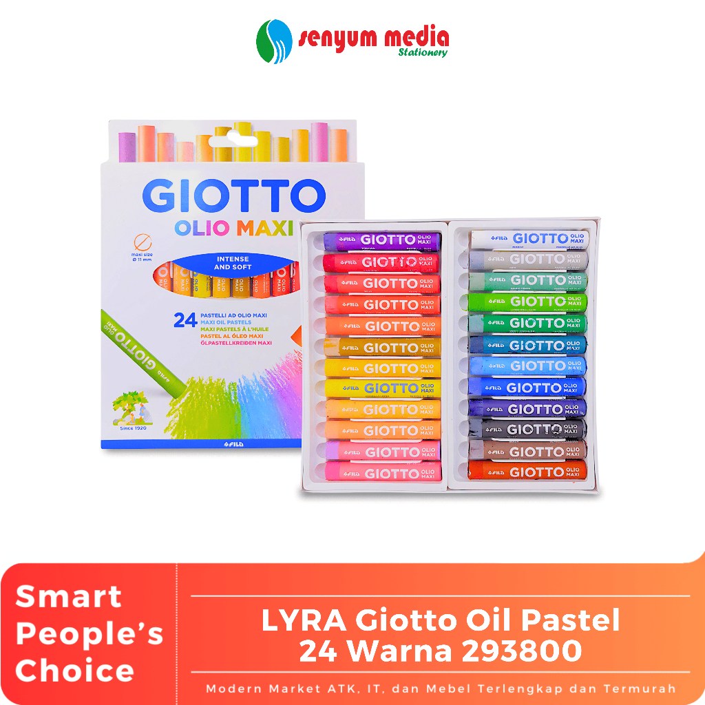 

LYRA - Giotto Oil Pastel/Krayon Minyak 24 Warna 293800 | Oil Pastel Anak SD ( 1 pcs isi 24 warna ) (S:PCS)