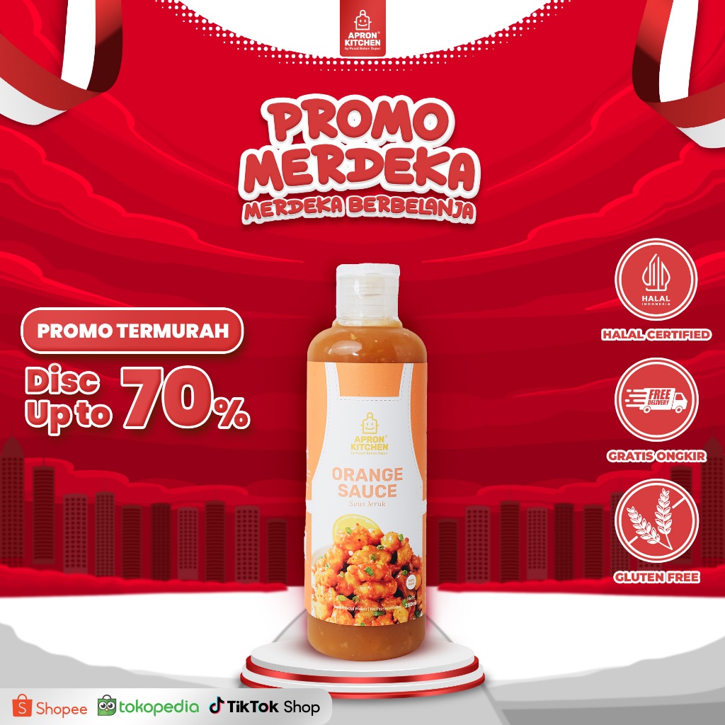 

Apron Kitchen Orange Saus Bumbu Masak Jeruk 250ML