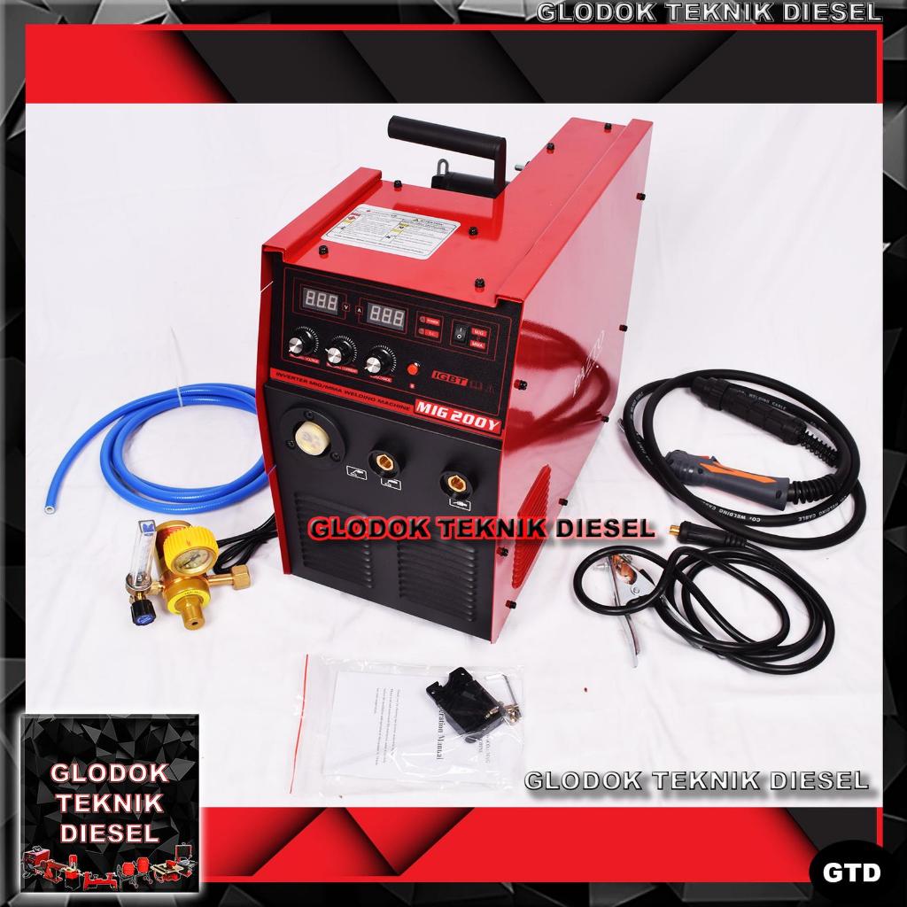 MESIN LAS MIG 200 CO2 15 KG WELDING MACHINE MAG MIG 200A TERBAIK