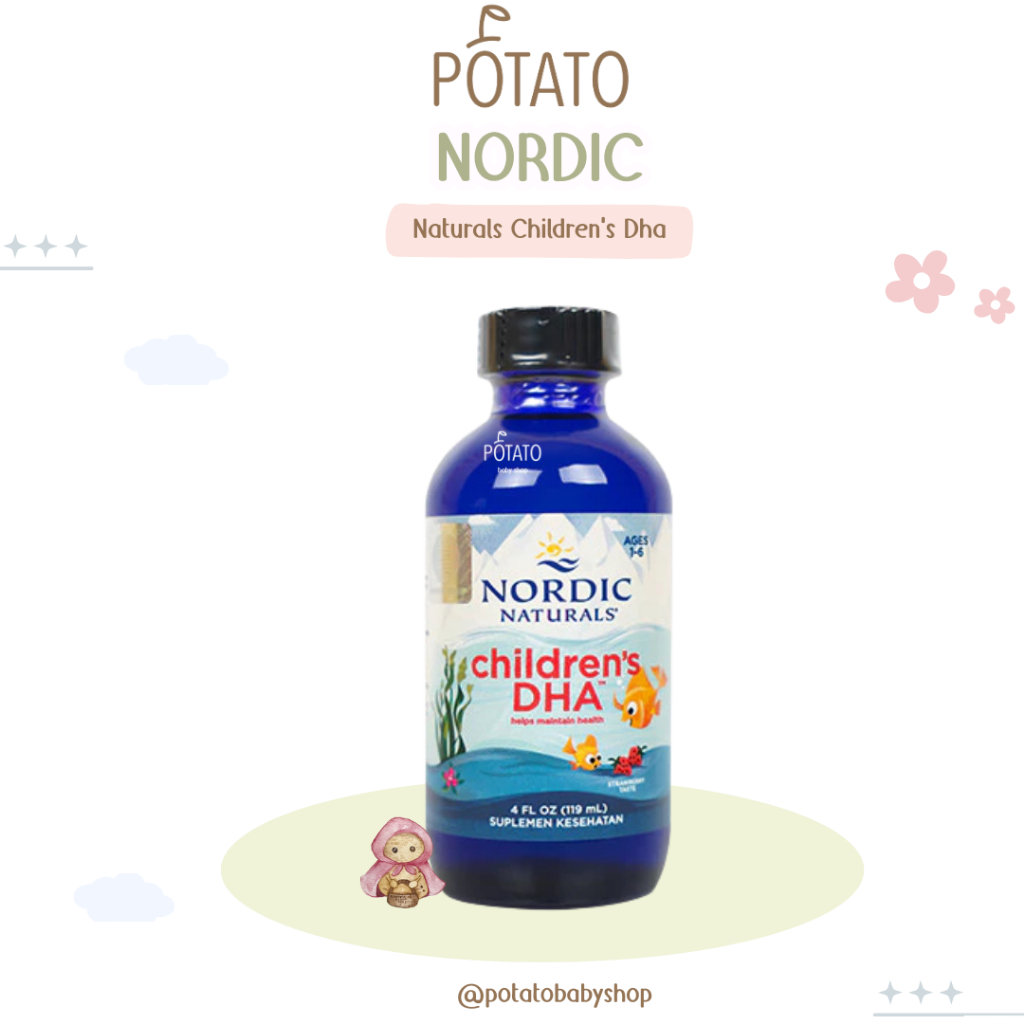 Nordic Children's DHA Liquid 119ml - Minyak Ikan Artic Cod anak 1-6tahun - Vitamin Cipung