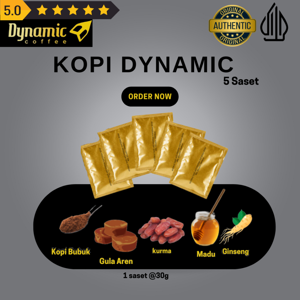 

Kopi Dynamic Original Resmi BPOM 1 Box 5 Sachet Kopi Dinamik