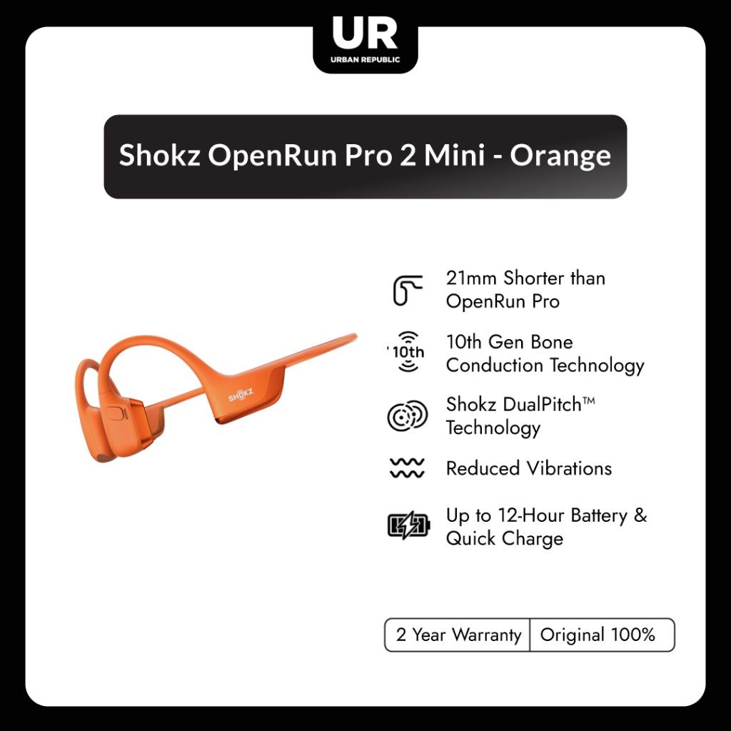 Shokz OpenRun Pro 2 Mini - Orange