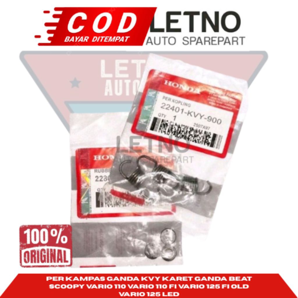 Per kampas Ganda KVY karet Ganda Beat Scoopy Vario 110 Vario 110 FI Vario 125 FI old Vario 125 LED
