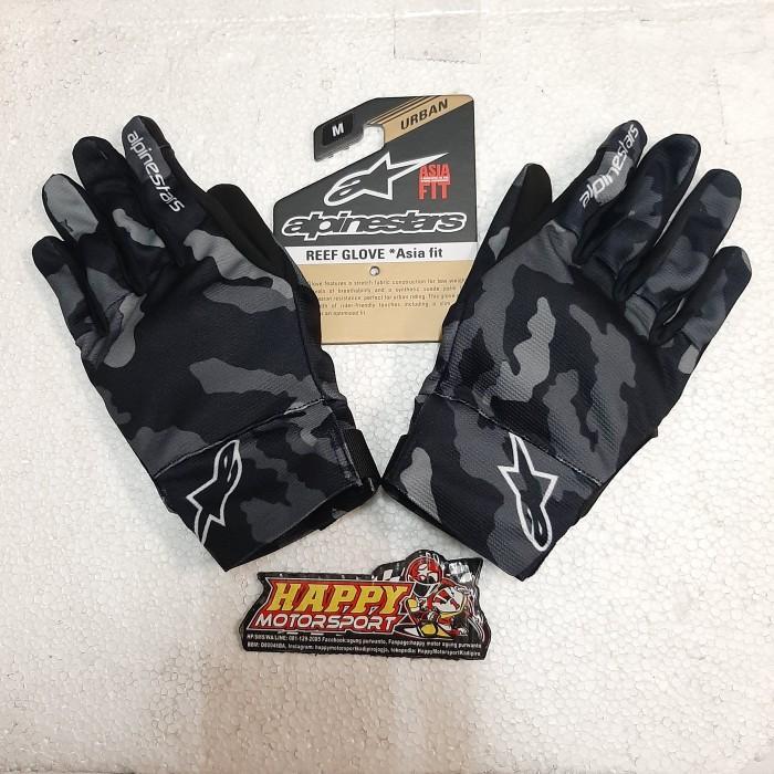 Sarung Tangan Alpinestar REEF Gloves Black Gray Camo Original