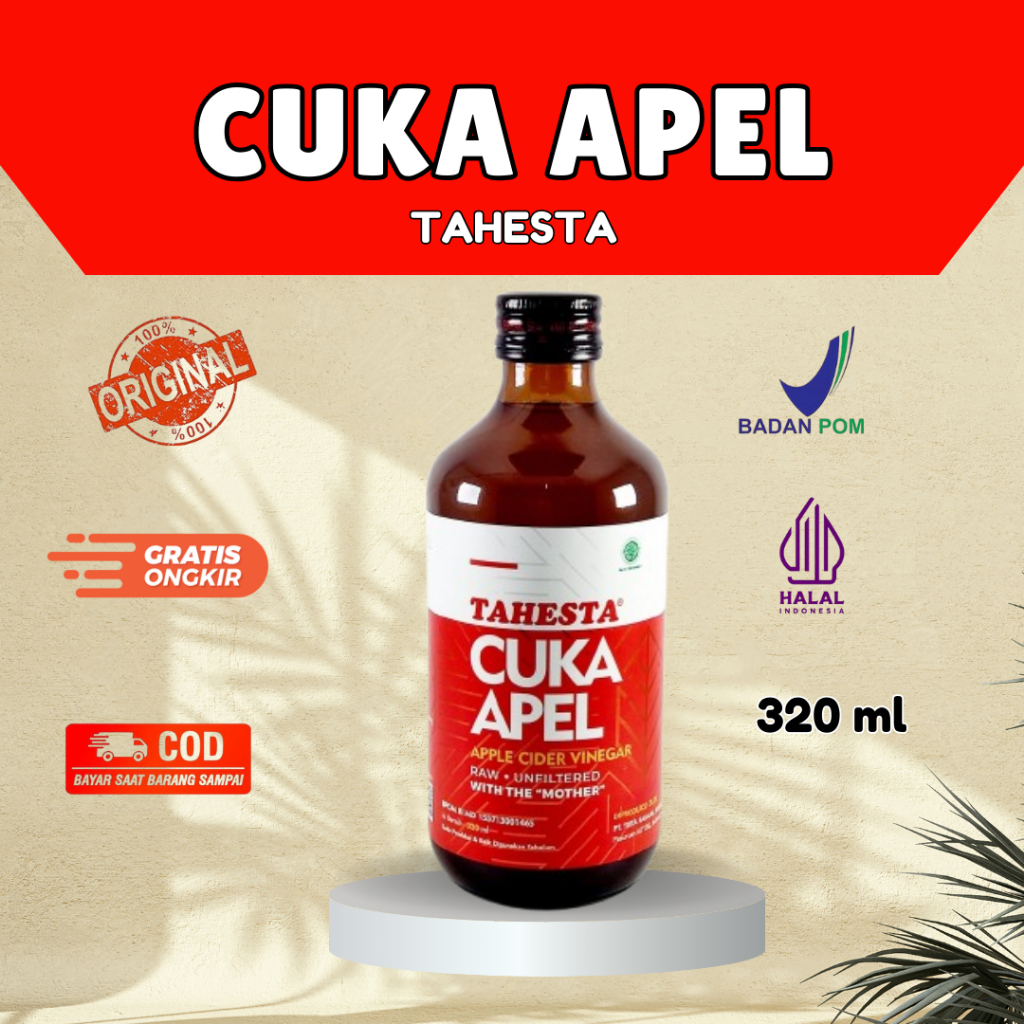 

TAHESTA CUKA APEL 320ML ORIGINAL / Cuka Apel Original