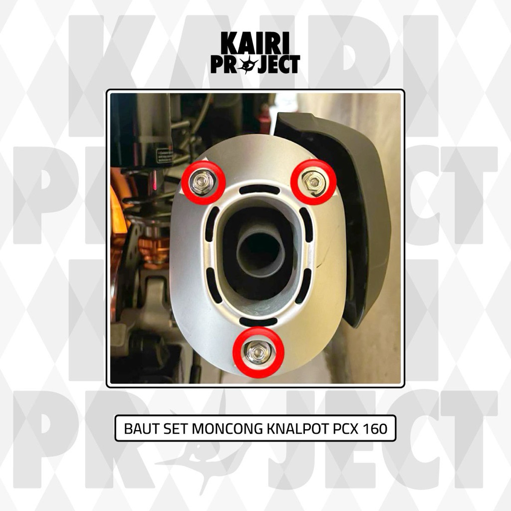 Baut Stainless Set Moncong Knalpot Pcx (160)