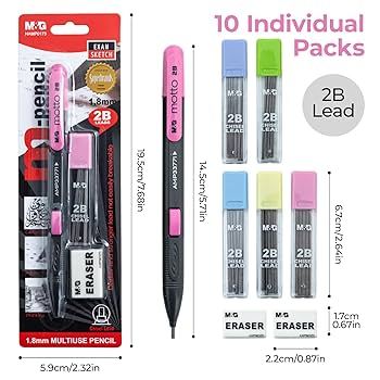 

M&G Pencil Mekanik 2B 1.8 mm Set HAMP0173