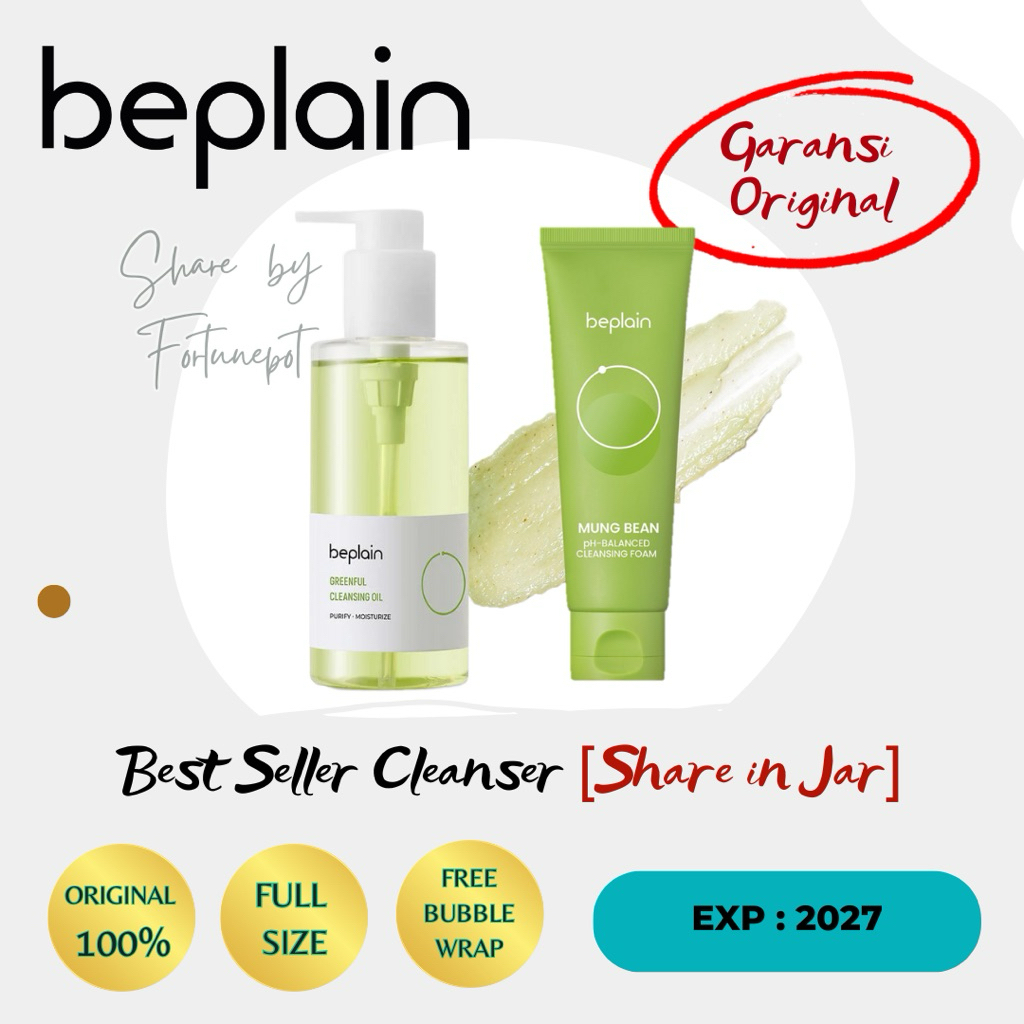 [Share in Jar] BEPLAIN Mung Bean Cleansing Oil / BEPLAIN Mung Bean pH-Balanced Cleansing Foam