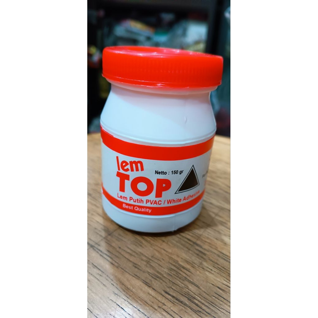 

lem top putih/lem kertas, kayu, karton, dll pvac 150 gr