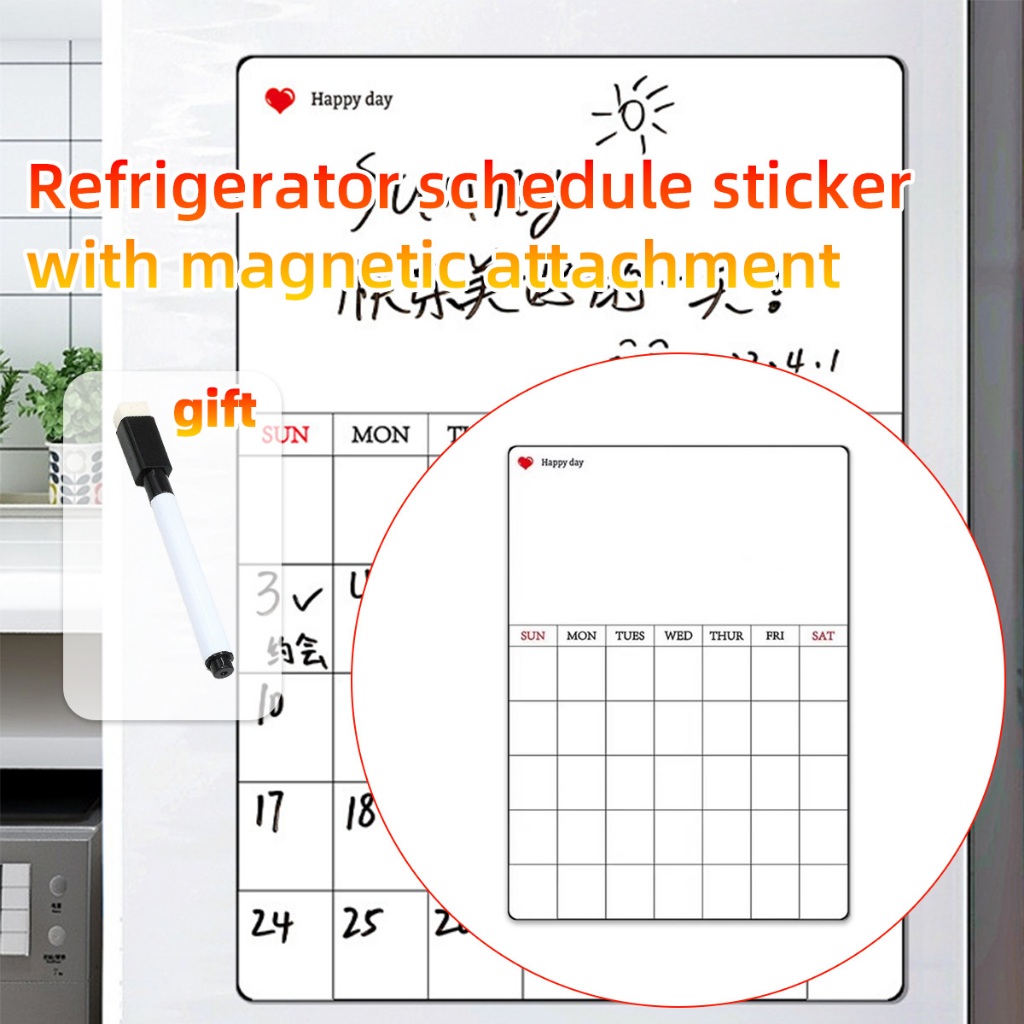 

1set schedule board aesthetic Bagian belakang magnet lembut untuk perekatan yang aman papan tulis magnetic whiteboard Magnet kulkas