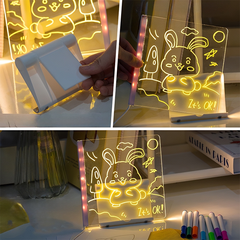 

Papan Tulis LED Akrilik Menyala - Gambar bisa Dihapus - Dilengkapi Spidol Neon & Dudukan Unik