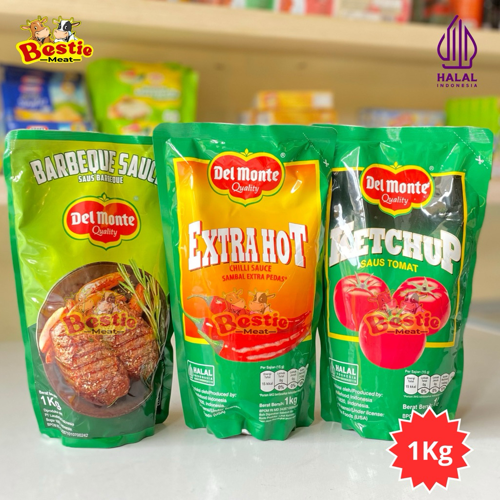 

Del Monte Saus Barbeque Bbq | Saus Tomat | Saus Extra Hot Saus Pedas 1Kg
