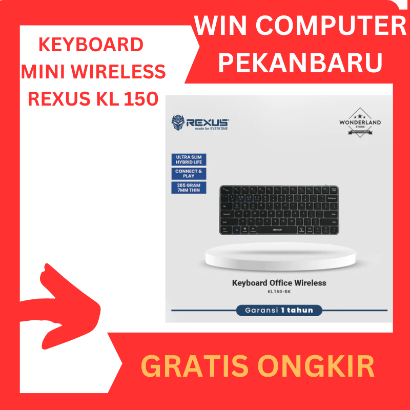 KEYBOARD MINI WIRELESS REXUS KL 150