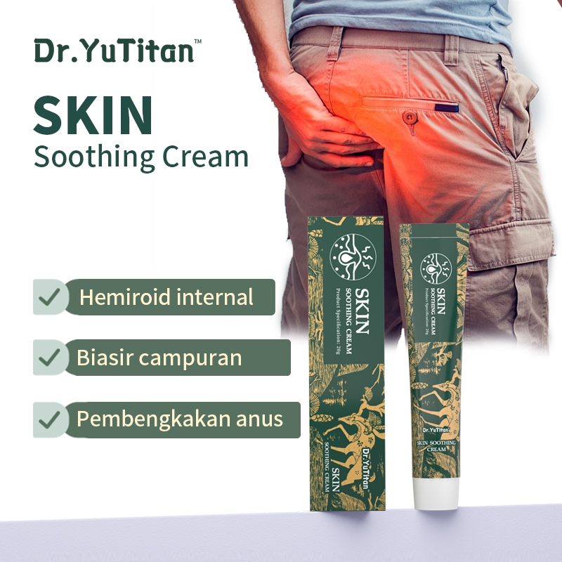 Dr.YuTitan Skin Soothing Cream Meringankan gatal-gatal peranal, rasa sakit, ketidaknyamanan menghila