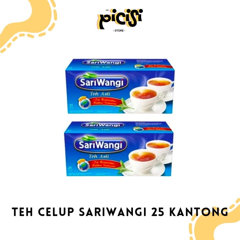 

Teh Celup Sariwangi isi 25 kantong 100% teh asli
