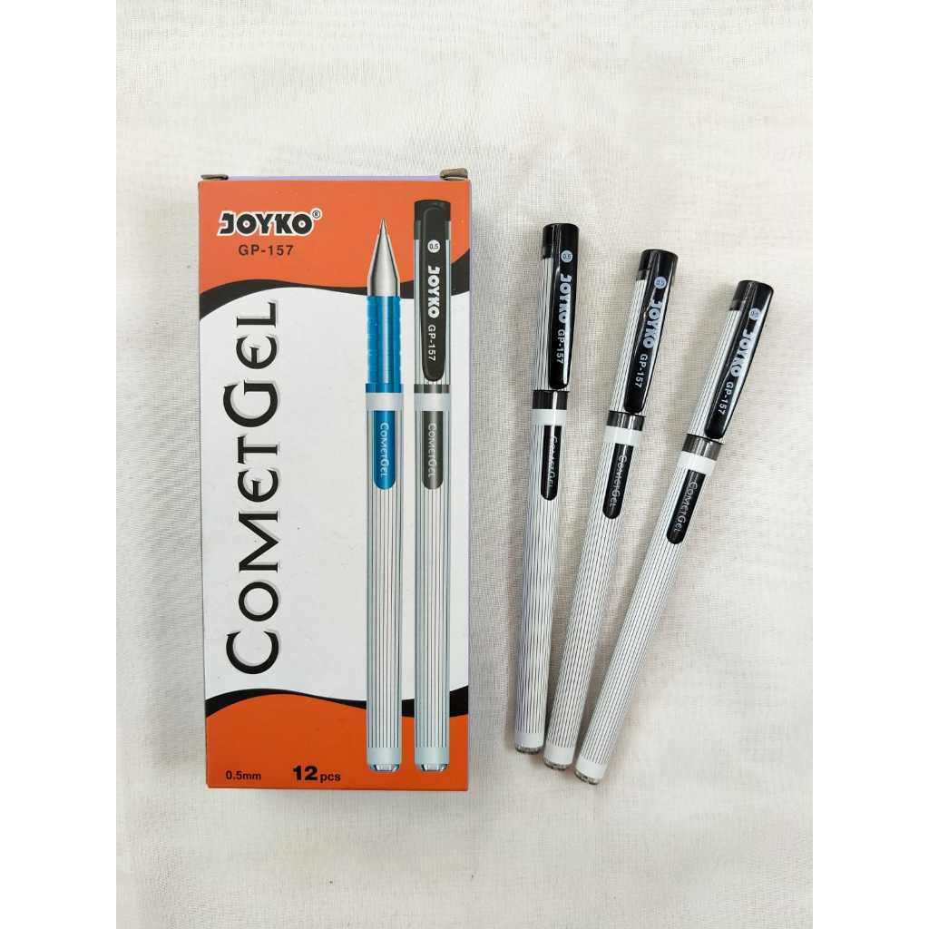 

JOYKO GEL PEN GP-157 COMET GEL - LUSIN / Pulpen Gel Pen Joyko Comet Gel GP-157 0.5mm ( 12 pcs ) [ Original ]