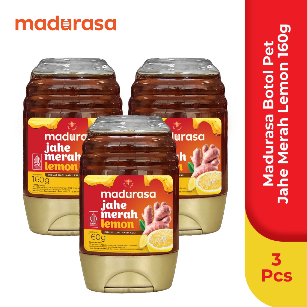 

Madurasa Jahe Merah Lemon Botol PET 280Gr - Isi 3