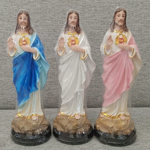 Yeraya Patung Tuhan Yesus Hati Kudus 25cm Patung doa katolik patung yesus patung dekorasi meja doa
