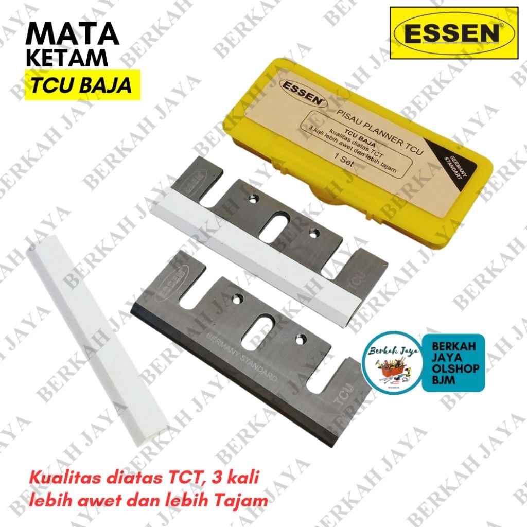 MATA PISAU KETAM TCU | Mata pisau serut TCU ESSEN 7MM (82mm) / Mata Pisau Planer / Mata Ketam mesin 