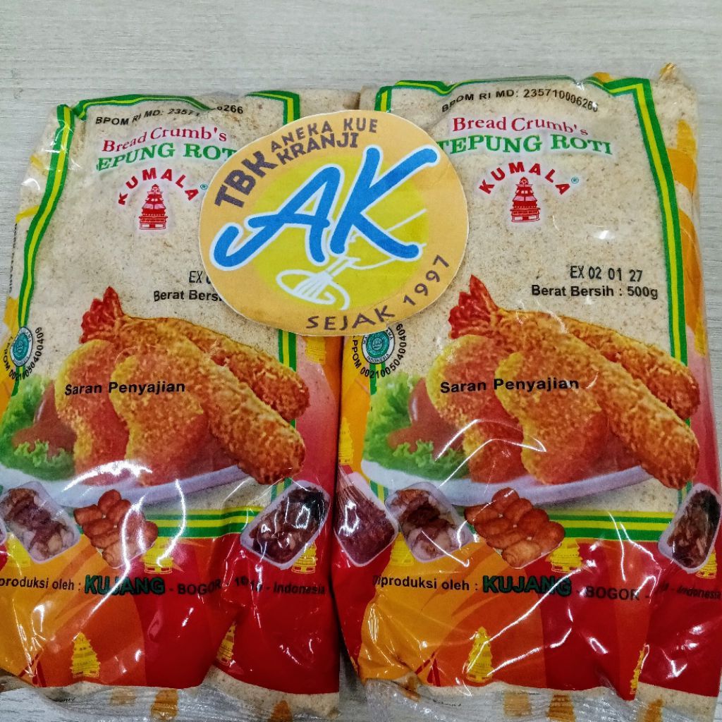 

Tepung roti Kumala Bread Crumb Kumala 500gr
