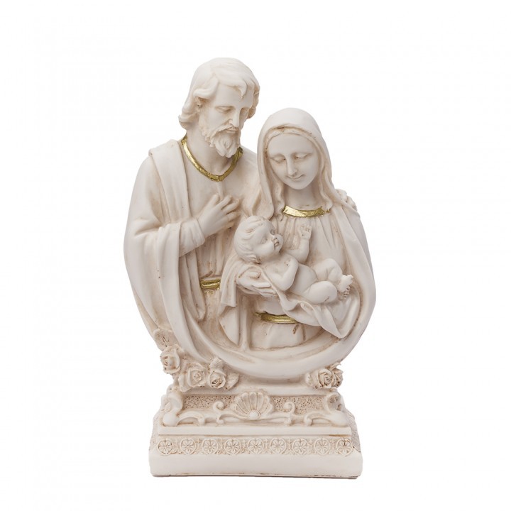 Yeraya Patung Keluarga Kudus Setengah Badan Besar Dusty White patung rohani patung Maria patung Yesu