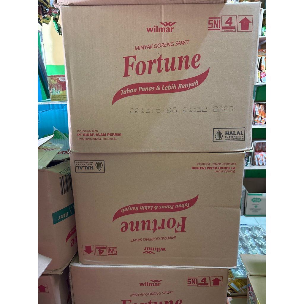 minyak fortune 1 liter 1dus isi 24pcs
