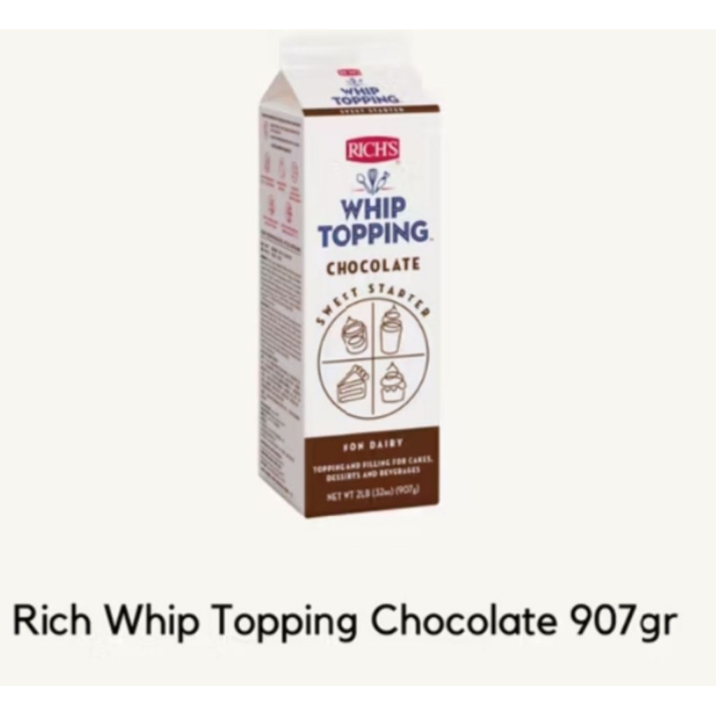 

RICH RICHS RICH’S Whip Chocolate 907 Gram Whipping Cream Cokelat