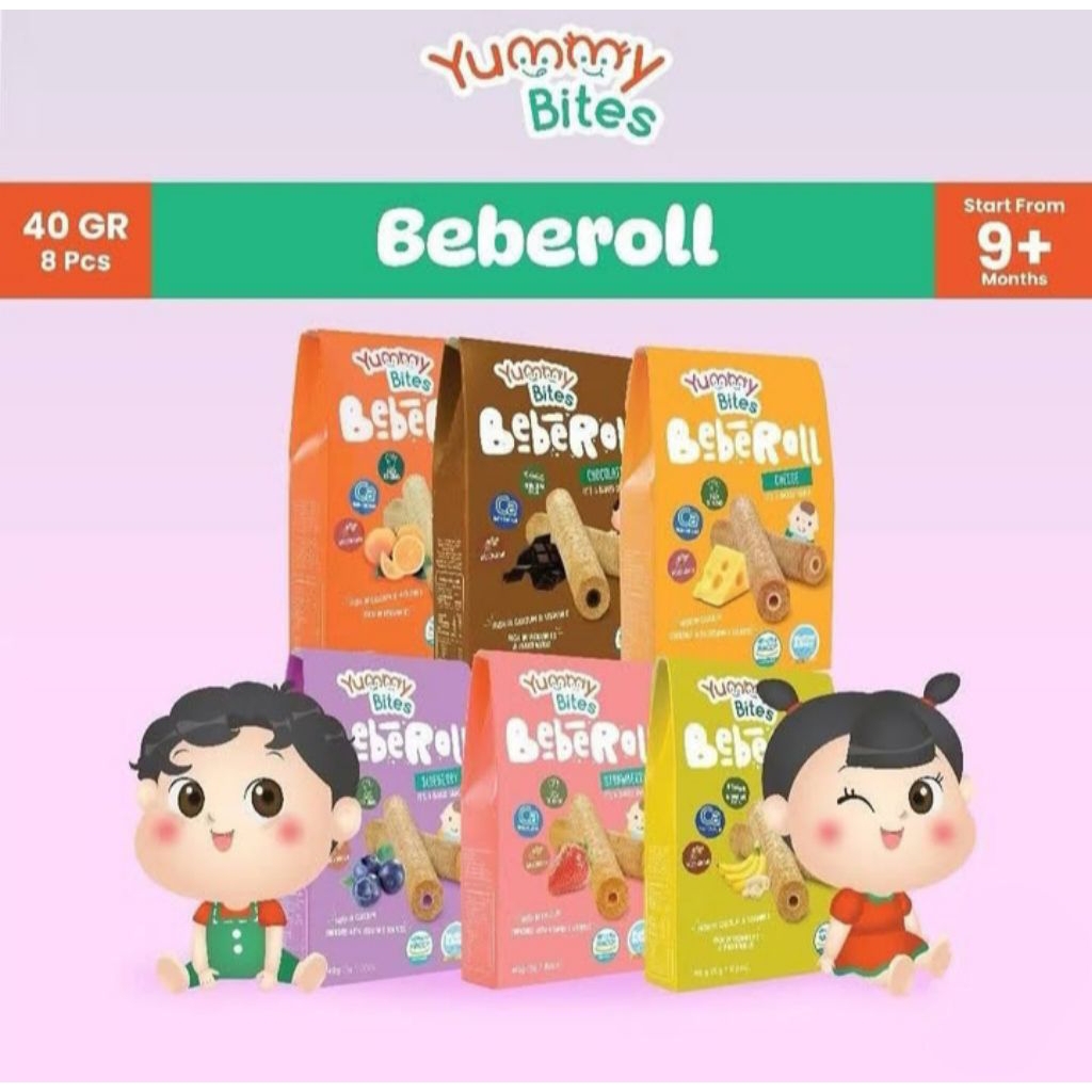 

YUMMY BITES Beberoll 40g Snack baby /cemilan bayi