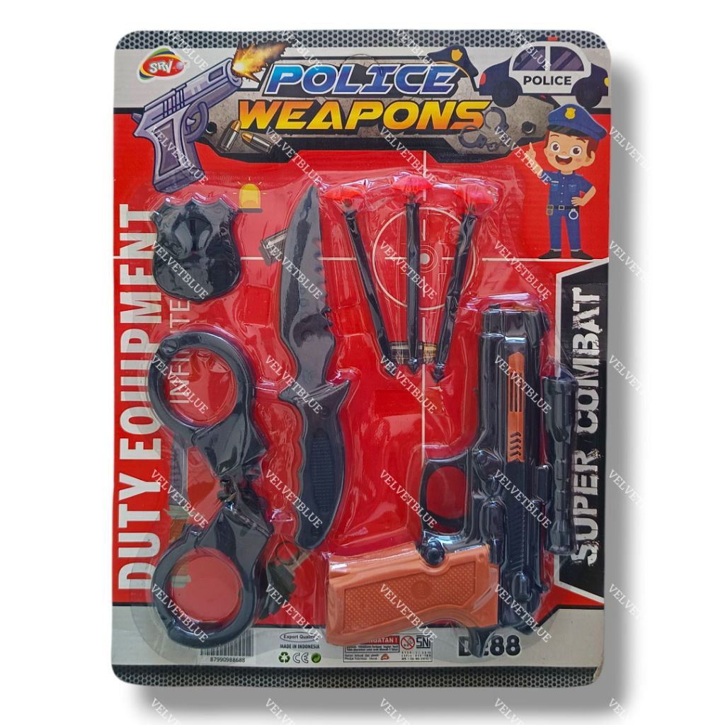 [VB] MAINAN ANAK PISTOL KARET DE88 | MAINAN ANAK PISTOL-PISTOLAN | MAINAN PISTOL PELURU KARET