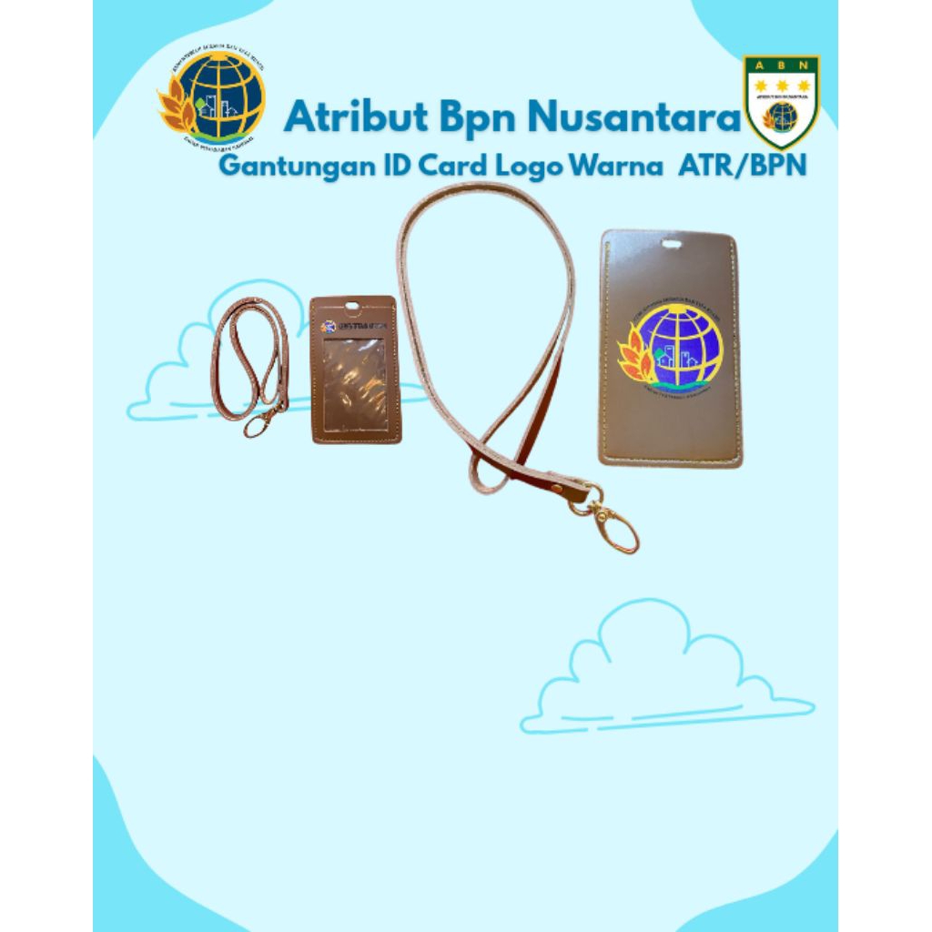 

Lanyard ID Card BPN PU lather Sablon Warna dan Hitam