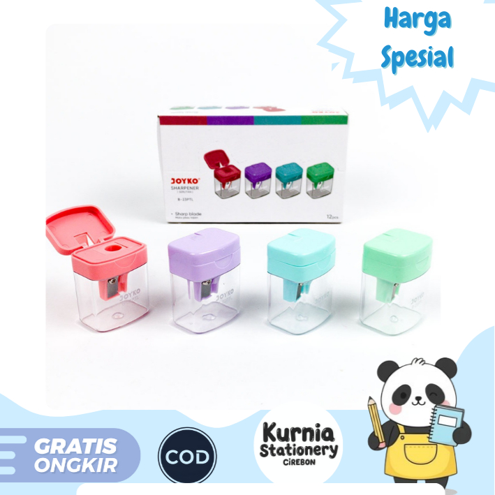 

Rautan / Serutan Pensil / Pencil Sharpener Pastel Joyko B-23PTL / Pencil Sharpener (SATUAN)