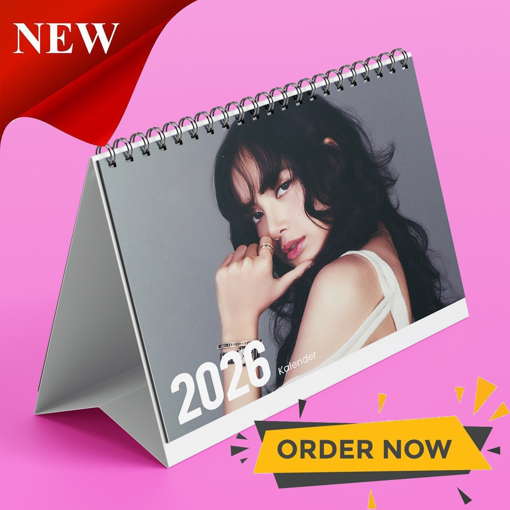 

A&M Kalender Lisa BLACKPINK Kalender Meja Kalender 2026 Kalender K-POP