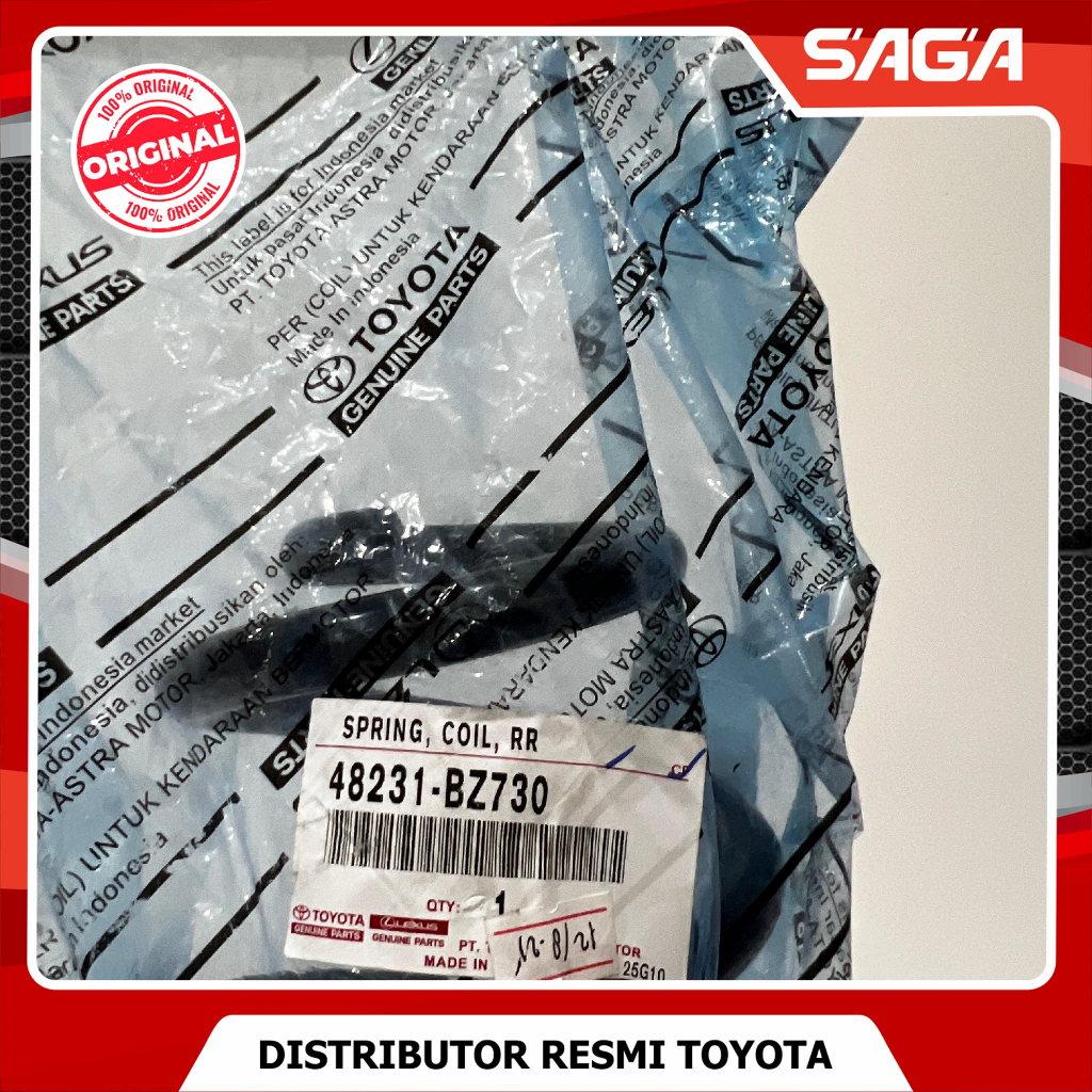 SAGA | Per Keong Spring Belakang Toyota New Rush 2018-2021 Original Toyota 48231-BZ730