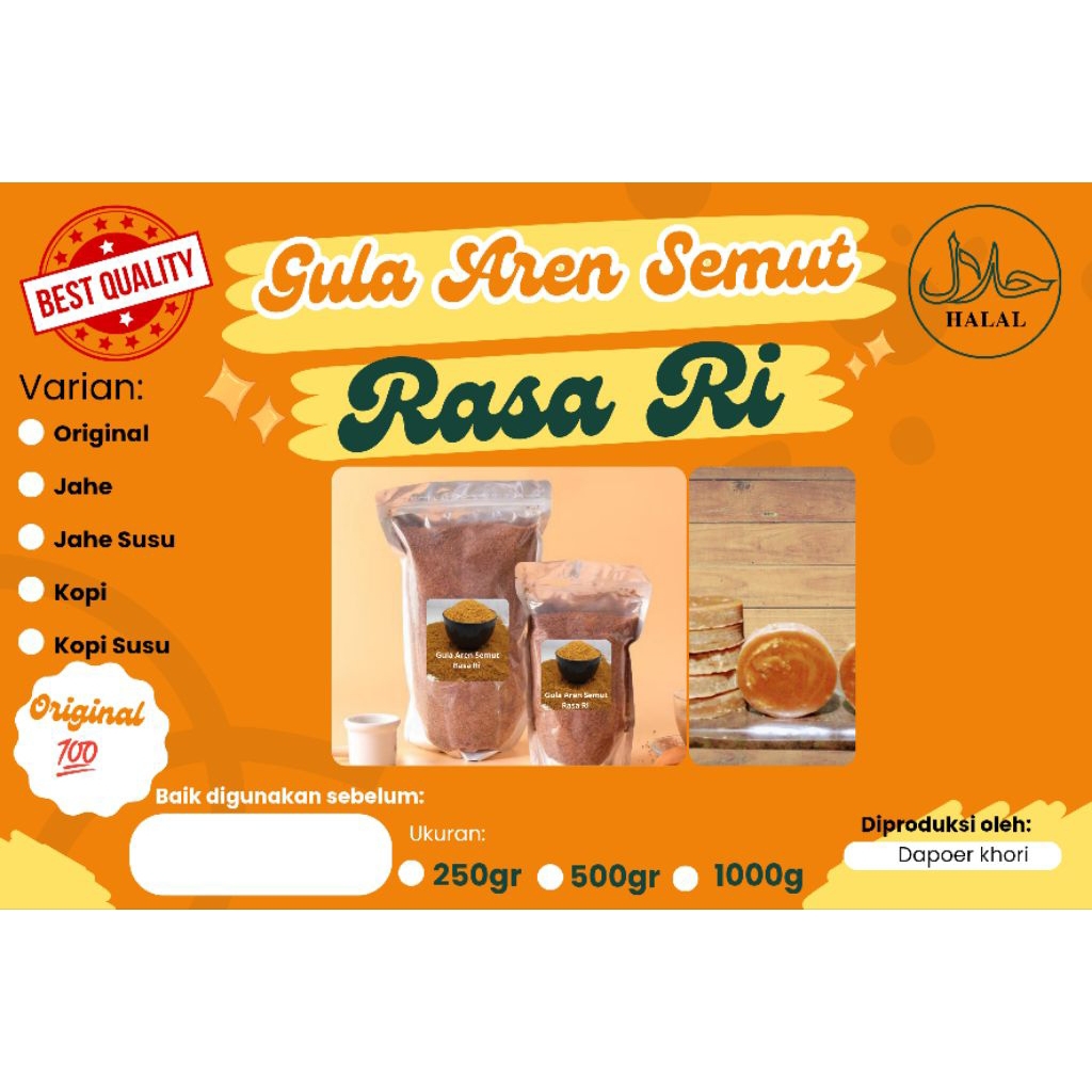 

Best Premium Gula Aren Semut Rasa Ri Original Organik