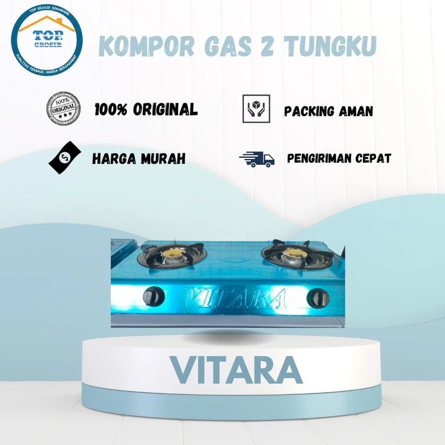 Kompor Gas / Kompor 2 tungku / Kompor Gas 2 tungku Vitara