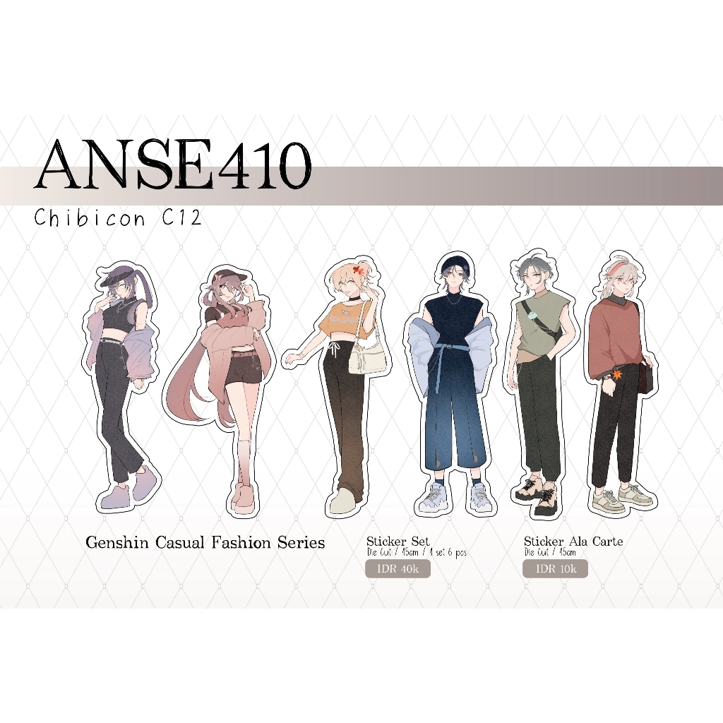 

Genshin Casual Fashion Sticker