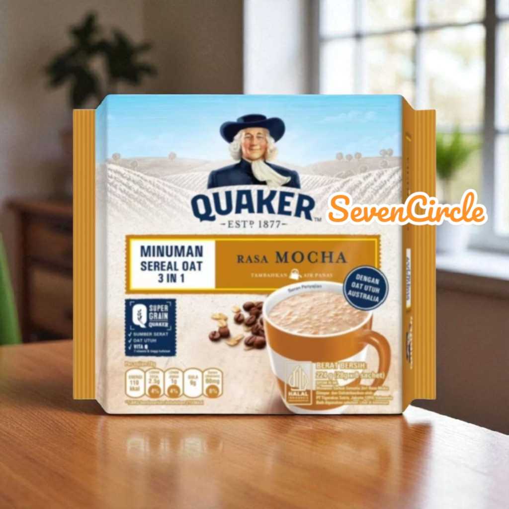 

Quaker Minuman Sereal Oat Rasa Mocha 3 in 1 (ED : 23/5/26)