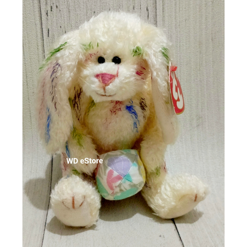 Boneka Kelinci Easter Egg Rabbit TY Beanie Baby, Georgia (articulated plush)