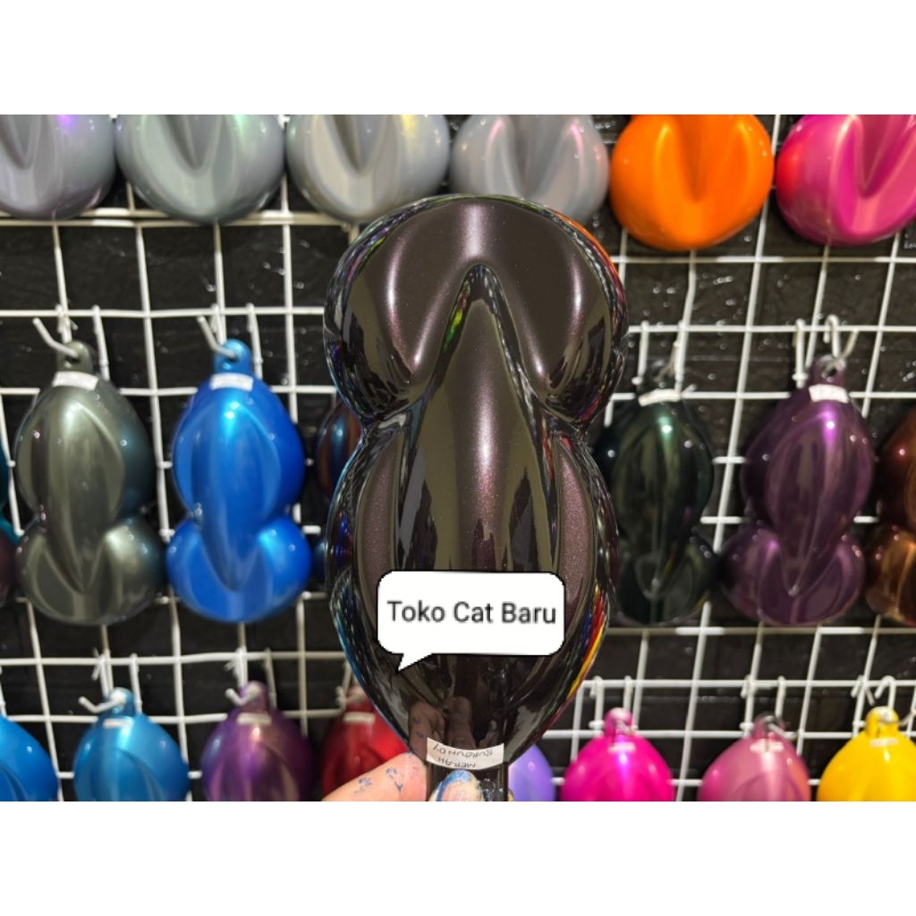 Cat Merah Burgundy Metalik PU Polyuretane