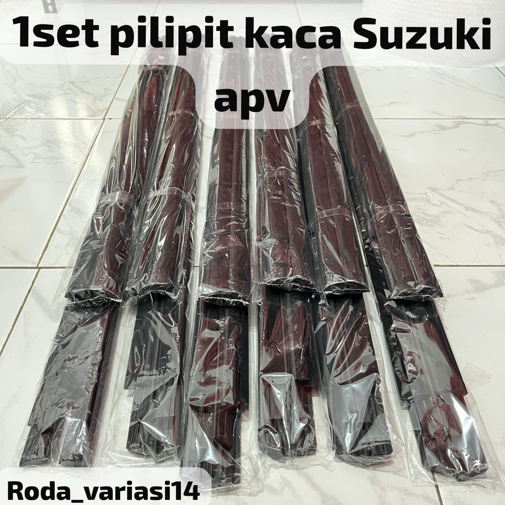 Pelipit kaca karet pelipit lis kaca mobil suzuki apv lama depan belakang harga 1set kiri kanan depan