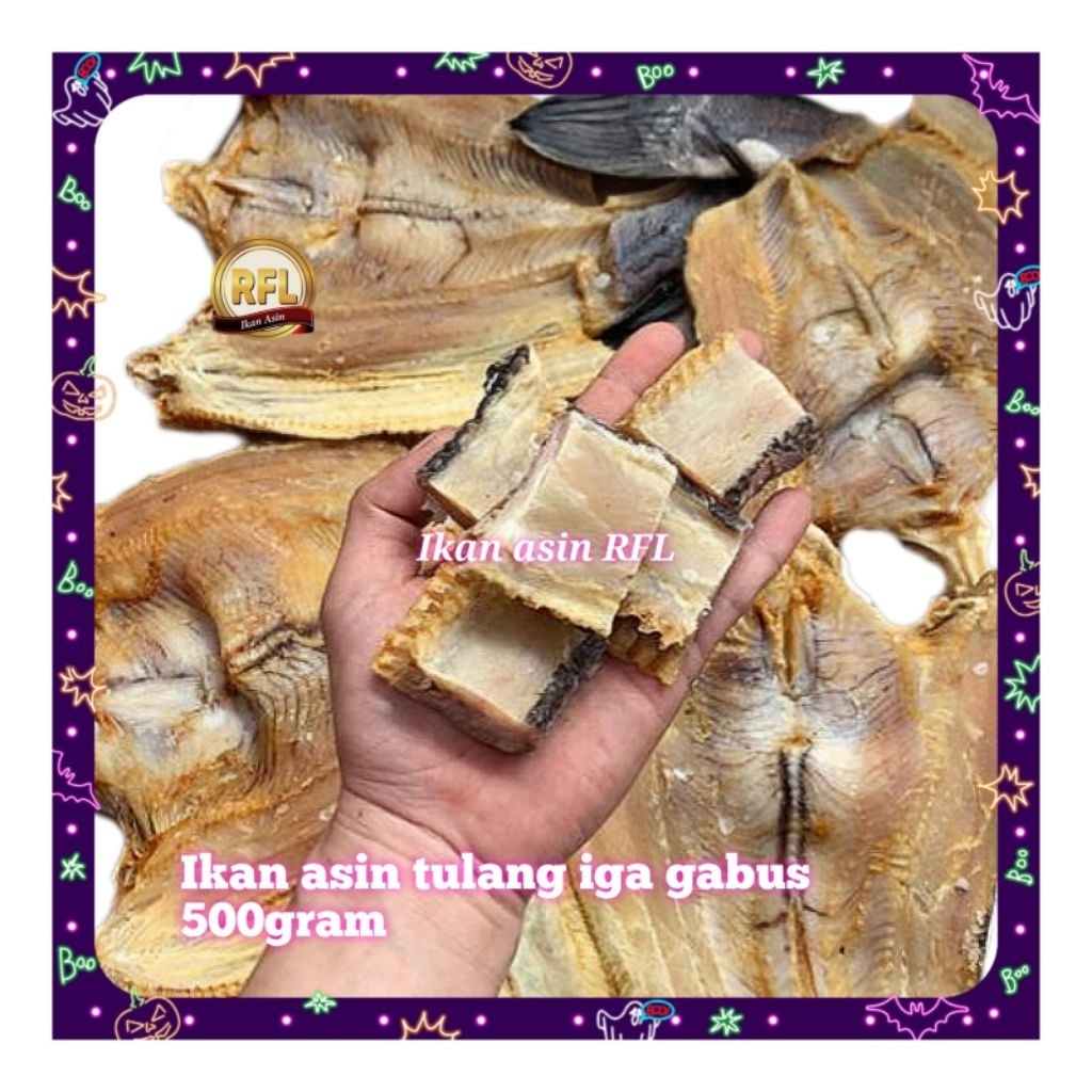 

ikan asin tulang iga gabus super 500gram