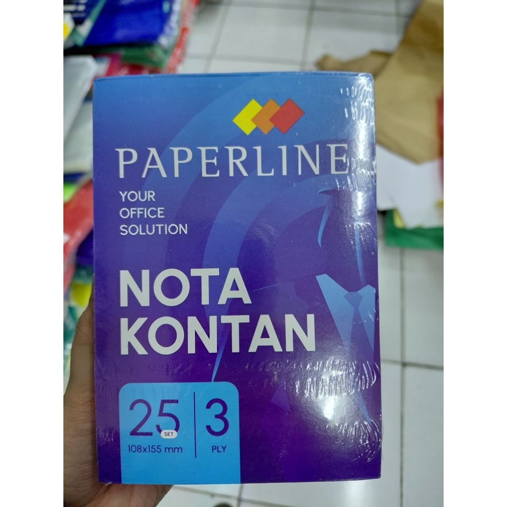 

Grosir Nota Kontan Murah 3 Rangkap 3 Ply 1 Pak Isi 12 Buku Ukuran 16 cm x 11 cm