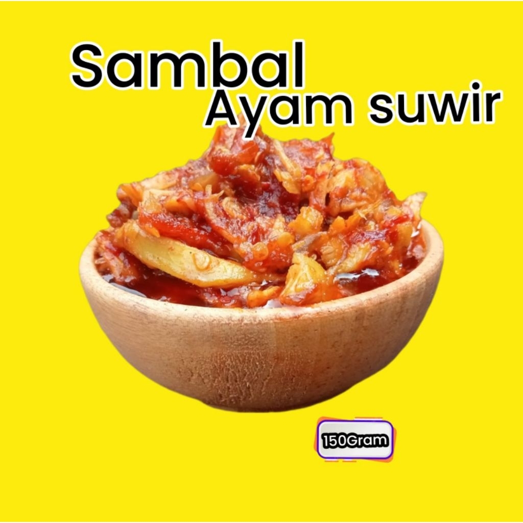 

Sambal ayam suwir pedas manis 150 Gram