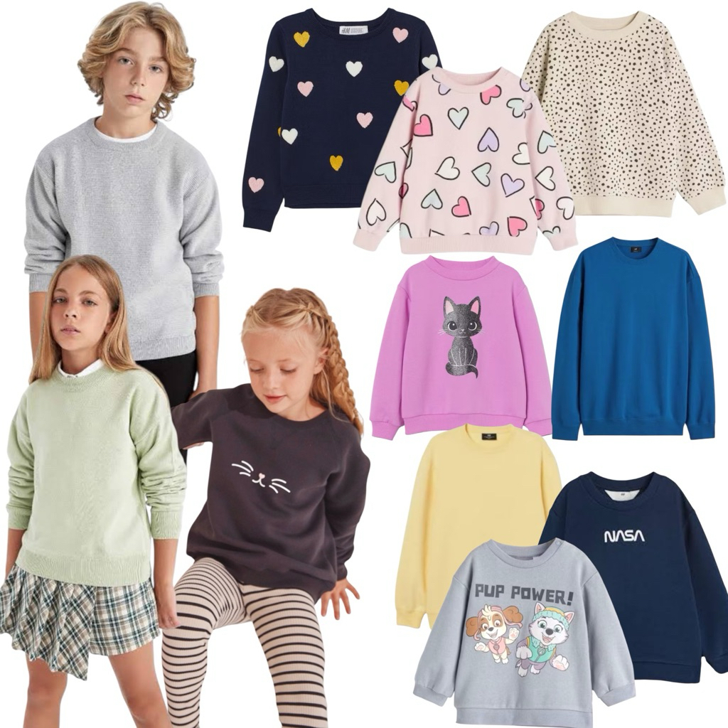 HEYKIDDY - Sweater Hoodie HM anak perempuan NORMAL CUT